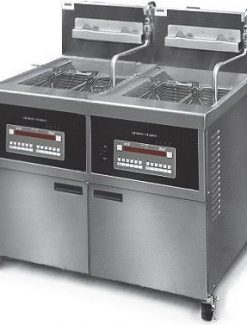 HENNY PENNY OFE342/8000 FULL ELECTRIC FULL DOUBLE WELL OPEN WELL FRYER WITH 8000 COMPUTRON CONTROLS