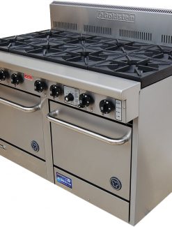 Goldstein PF-8-2-20 800 Series 2x20 inch Static Gas Double Oven-8 Burners