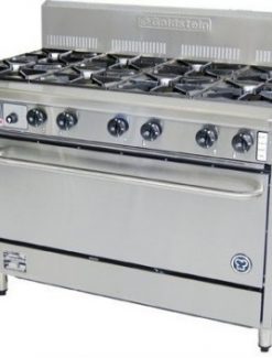 Goldstein PF-8-28 800 Series 28 inch Static Gas Oven-8 Burners